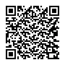 Codice QR per il numero di telefono +16072220222