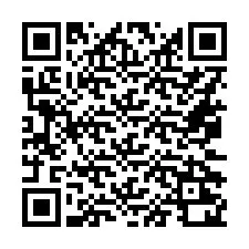 Código QR para número de telefone +16072220227