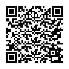 Código QR para número de teléfono +16072893413