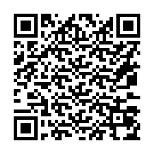 Código QR para número de teléfono +16073074001