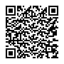 QR-code voor telefoonnummer +16073074002