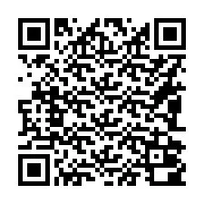 Código QR para número de teléfono +16082000021