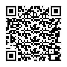 QR-код для номера телефона +16082000044