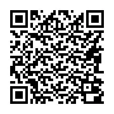 QR-koodi puhelinnumerolle +16082000047