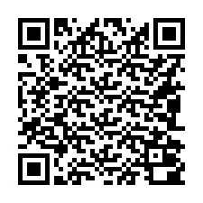 Código QR para número de teléfono +16082000134