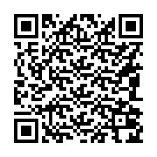 QR-koodi puhelinnumerolle +16082024100