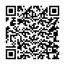 QR Code pour le numéro de téléphone +16082024104