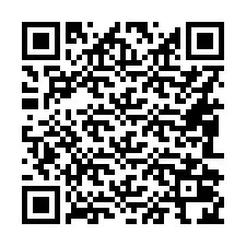 QR-koodi puhelinnumerolle +16082024117