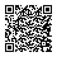 QR-koodi puhelinnumerolle +16082024127