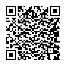 Código QR para número de teléfono +16082024156