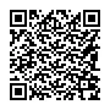 QR-koodi puhelinnumerolle +16082024161