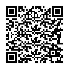 Código QR para número de telefone +16082024202