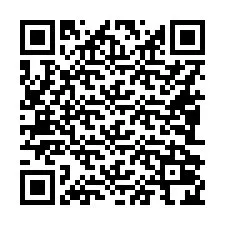 Código QR para número de teléfono +16082024236