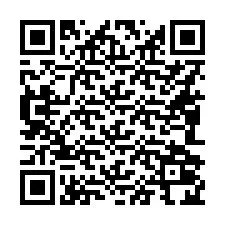 Código QR para número de teléfono +16082024306