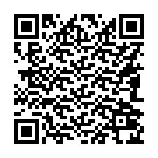 Código QR para número de teléfono +16082024308