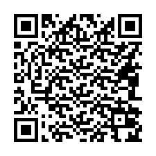 QR kód a telefonszámhoz +16082024403