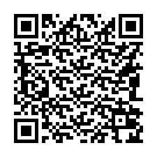 Código QR para número de teléfono +16082024404