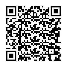 Código QR para número de teléfono +16082024426