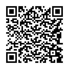 QR-koodi puhelinnumerolle +16082089124