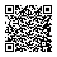 QR-koodi puhelinnumerolle +16082089293