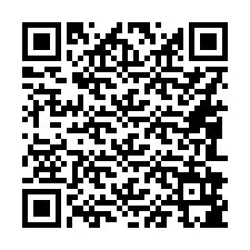 Codice QR per il numero di telefono +16082985457