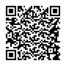 QR-koodi puhelinnumerolle +16082986173