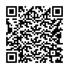 QR-koodi puhelinnumerolle +16083026299