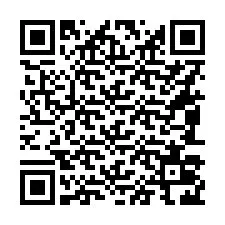 Codice QR per il numero di telefono +16083026580