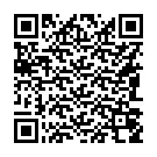 QR-Code für Telefonnummer +16083058244