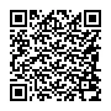 Código QR para número de teléfono +16084034164