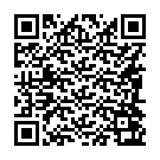 Código QR para número de teléfono +16084063656