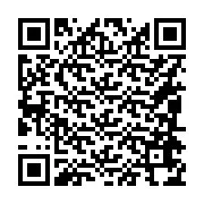 Código QR para número de teléfono +16084674971