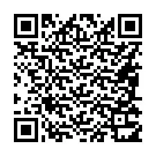 Código QR para número de teléfono +16085311367