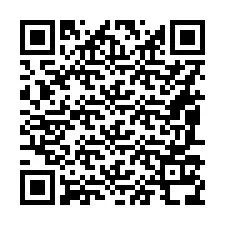 QR-koodi puhelinnumerolle +16087138355