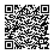 Código QR para número de telefone +16087139494