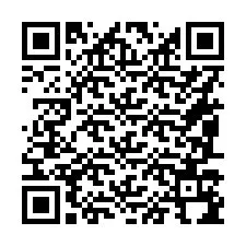 Código QR para número de telefone +16087194571