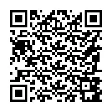 Código QR para número de teléfono +16087881441