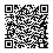 Código QR para número de telefone +16088240043