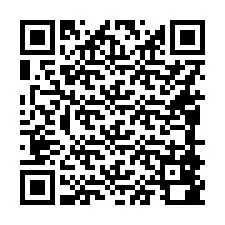 QR-koodi puhelinnumerolle +16088880806