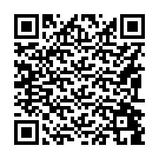 Código QR para número de teléfono +16092489765