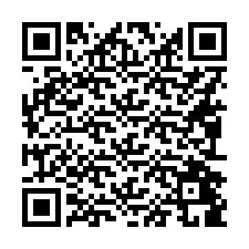 QR kód a telefonszámhoz +16092489792