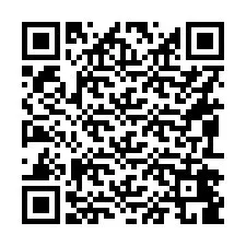 Código QR para número de telefone +16092489850