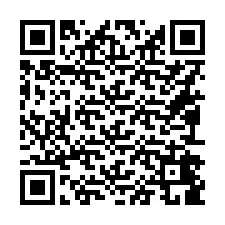 Código QR para número de telefone +16092489889