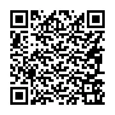 QR-koodi puhelinnumerolle +16097561333