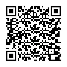 QR-koodi puhelinnumerolle +16102000013