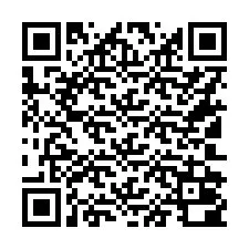 Código QR para número de teléfono +16102000014