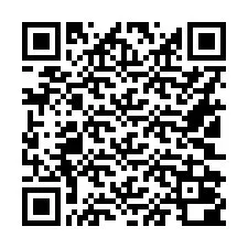 QR код за телефонен номер +16102000037