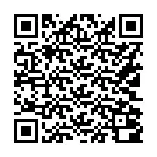 QR-koodi puhelinnumerolle +16102000139