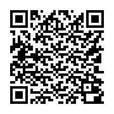 Código QR para número de teléfono +16102000248