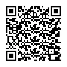 QR-code voor telefoonnummer +16102000443